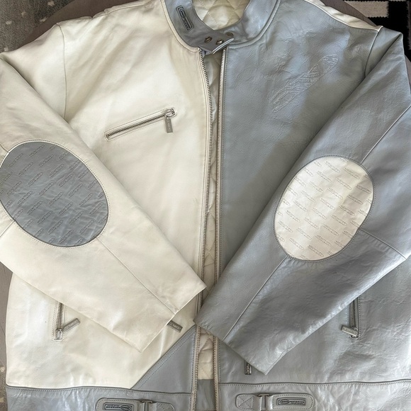 310 Motoring Automobile Specialist Vintage Racing Leather Jacket 2XL Vintage - Picture 2 of 16